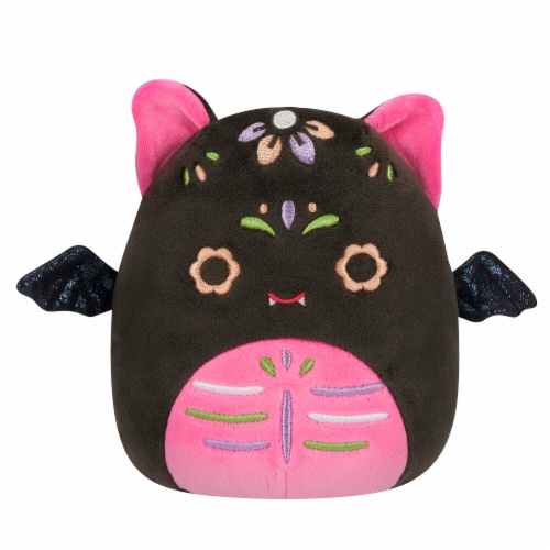 Squishmallows Day of the Dead Bat Plush Toy - Pink Perspective: front