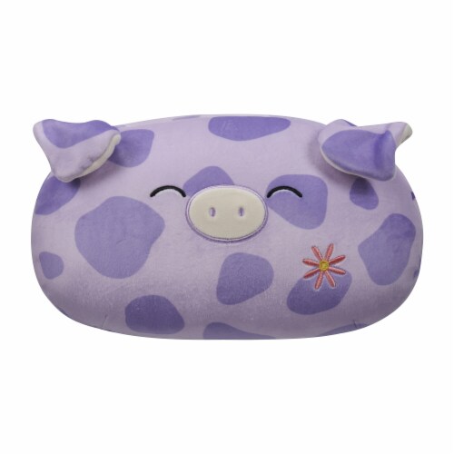 Squishmallows Stackable Spotted Pig Plush - Purple Perspective: front