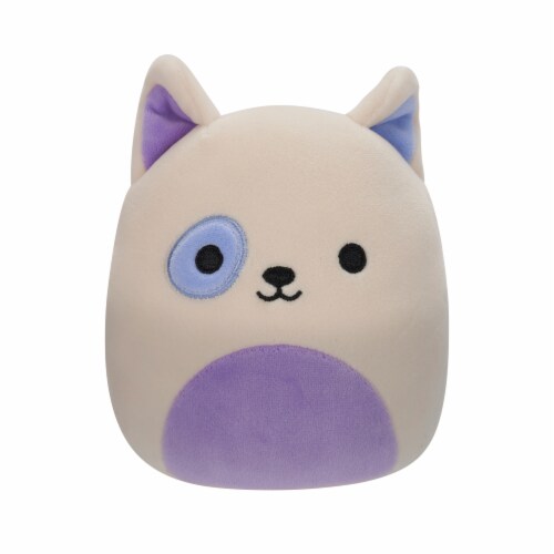 Squishmallows 8" White & Purple Bull Terrier Perspective: front