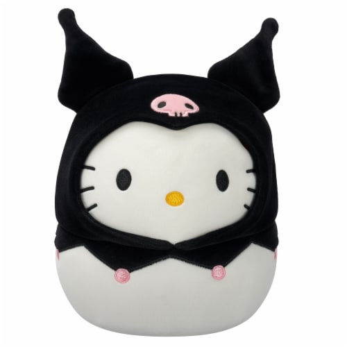 Squishmallows 8 Inch Hello Kitty in Kuromi Hoodie Plush Toy Perspective: front