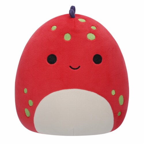 Squishmallows 12" Red Dino w/Green Spots Perspective: front