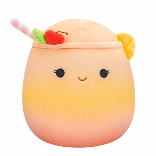 Squishmallows Orange Gradient Tropical Drink Plush Toy Perspective: front