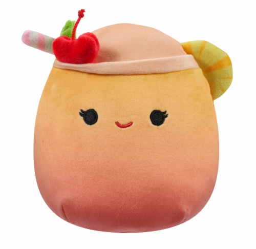 Squishmallows Orange Gradient Tropical Drink Plush Perspective: front