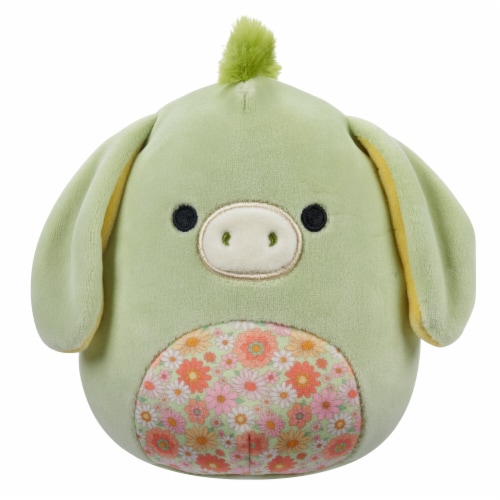 Squishmallows Juniper Donkey with Floral Belly - Green Perspective: front