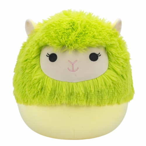 Squishmallows 12" Lime Green Alpaca Plush Toy Perspective: front