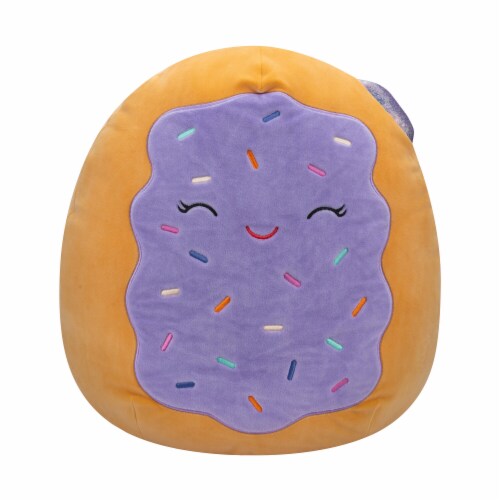 Squishmallows 16 Inch Purple Toaster Pastry With Sprinkles Plush Toy Perspective: front