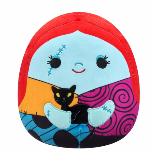 Squishmallows NBC Sally Holding Black Cat Perspective: front