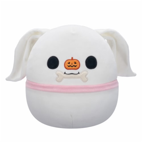 Squishmallows Puppy with Pumpkin & Bone Perspective: front