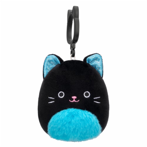 Squishmallows 3.5" Black Cat Clip On Plush Toy Perspective: front