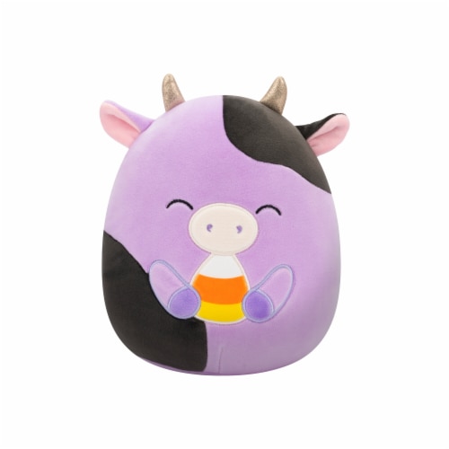 Squishmallows 8" Purple Cow Plush Toy Perspective: front