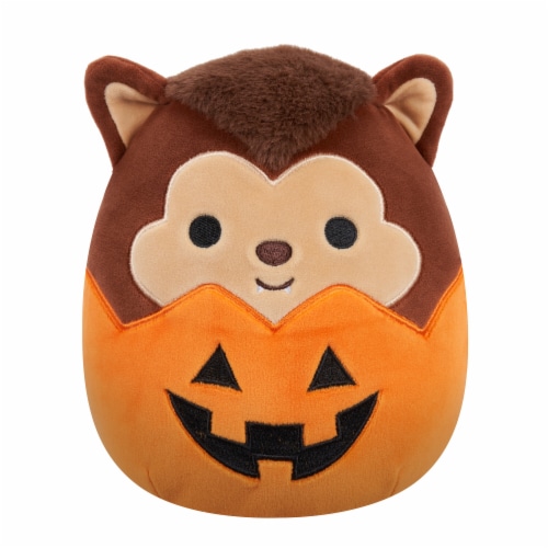 Squishmallows 8" Brown Werewolf In Jack-O-Lantern Plush Toy Perspective: front