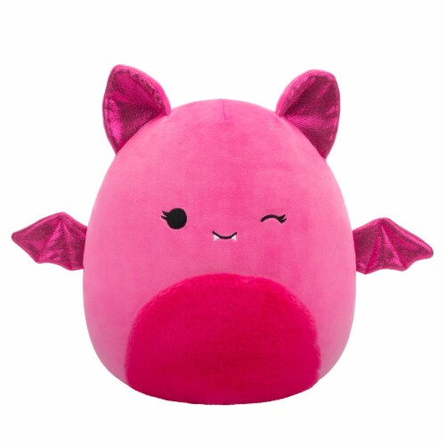 Squishmallows 10" Pink Winking Bat Plush Toy Perspective: front