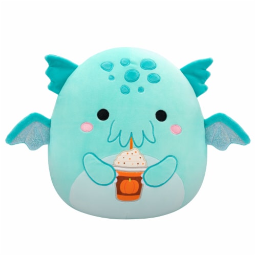 Squishmallows 12" Teal Cthulhu With Frappe Plush Toy Perspective: front
