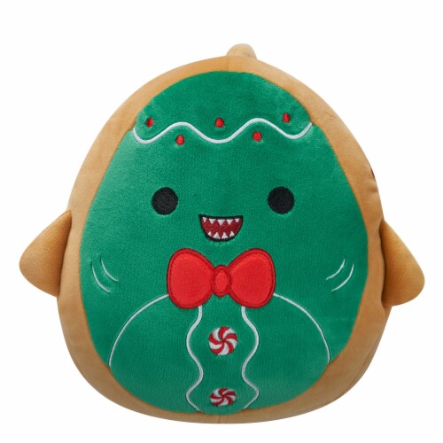 Squishmallows 8" Gingerbread Shark Plush Toy Perspective: front