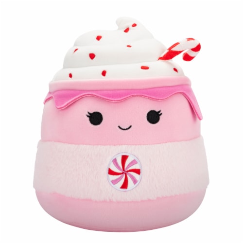 Squishmallows Holiday Plush Toy - Pink Candy Cane Perspective: front