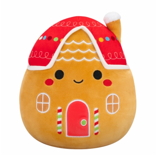 Squishmallows Holiday Plush Toy - Gingerbread House Perspective: front