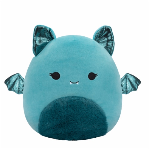 Squishmallows 10" Teal Bat With Fuzzy Belly Plush Toy Perspective: front