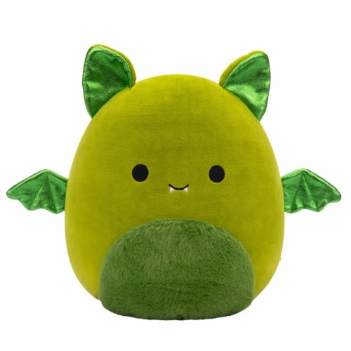 Squishmallows 10" Green Bat Plush Toy Perspective: front