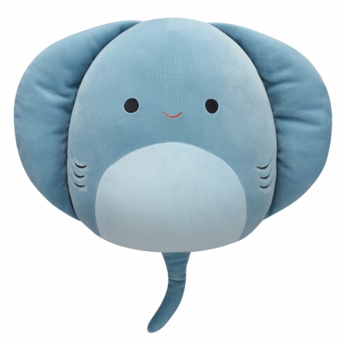 Squishmallows Muted Blue Polka-Dot Stingray Perspective: front