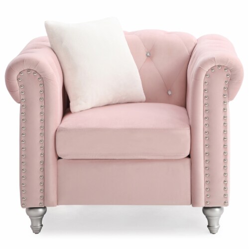 Light pink online accent chair