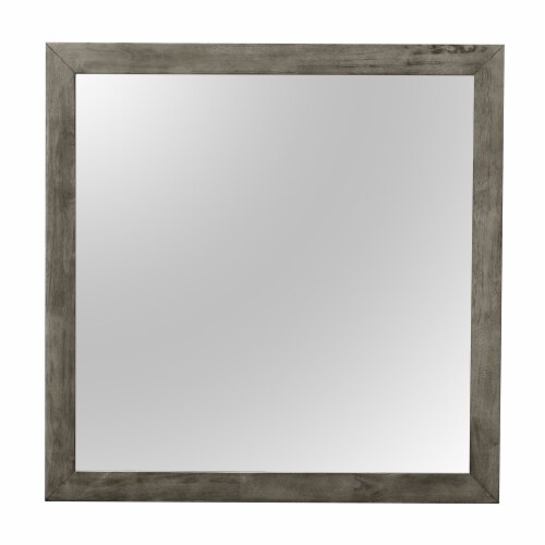 41 In. X 41 In. Classic Square Wood Framed Dresser Mirror Perspective: front