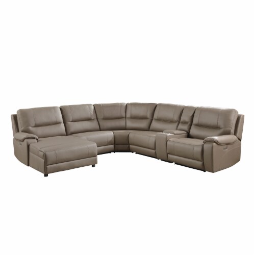 Power reclining sectional with sales power headrest and chaise