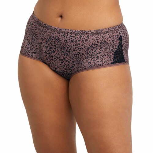 Maidenform Hipster Period Pants Brown Leopard Print Perspective: front