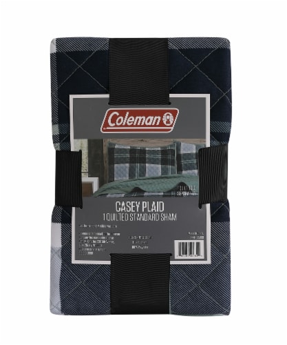 Coleman Casey Plaid Single Standard Quilted Sham Perspective: front
