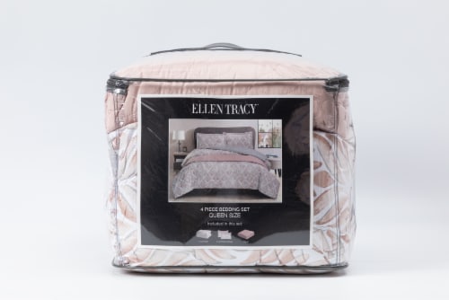 Ellen Tracy 4 Piece Comforter Set - Leaf Perspective: front