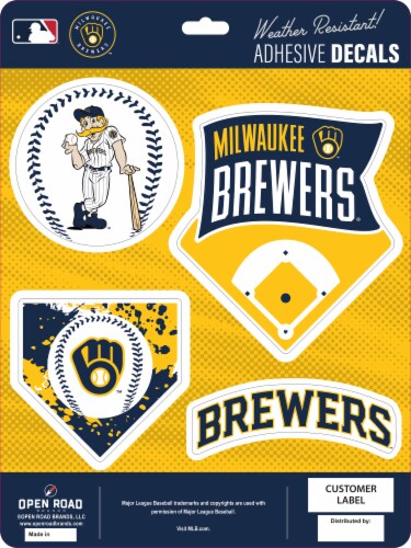 Milwaukee Brewers® MLB Decals Perspective: front
