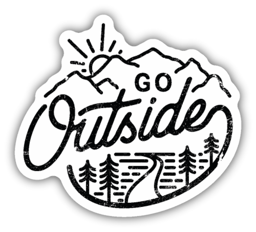 Stickers Northwest Vinyl Sticker - Go Outside Perspective: front