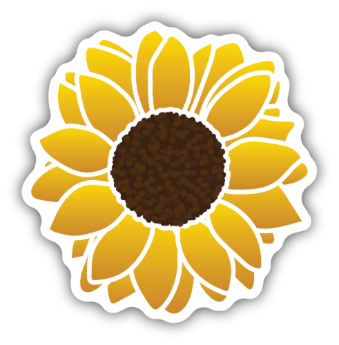 Stickers Northwest Vinyl Sticker - Sunflower Perspective: front