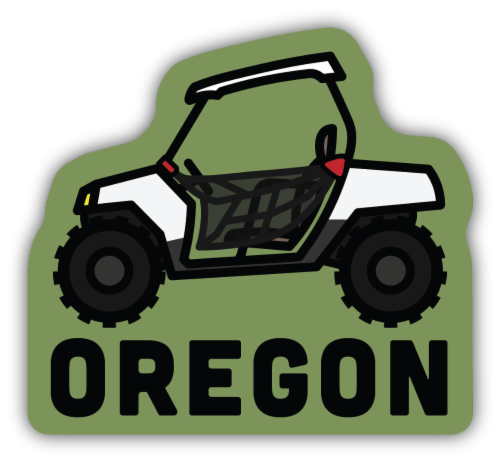 Stickers Northwest Oregon Razor ATVs Vinyl Sticker Perspective: front