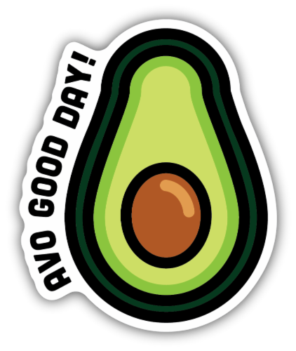 Stickers Northwest Vinyl Sticker - Avo Good Day Perspective: front