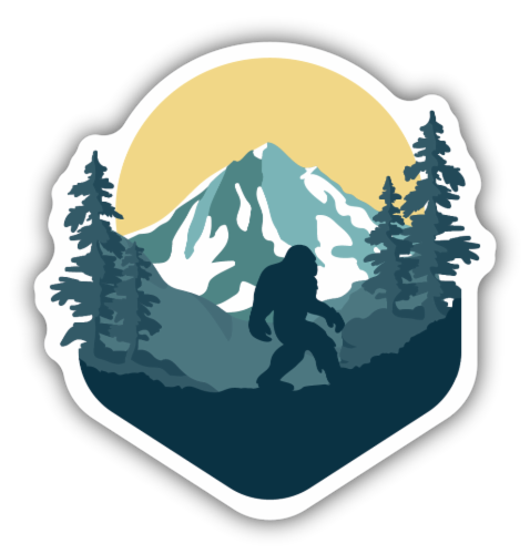 Stickers Northwest Vinyl Sticker - Outdoor Sasquatch Perspective: front