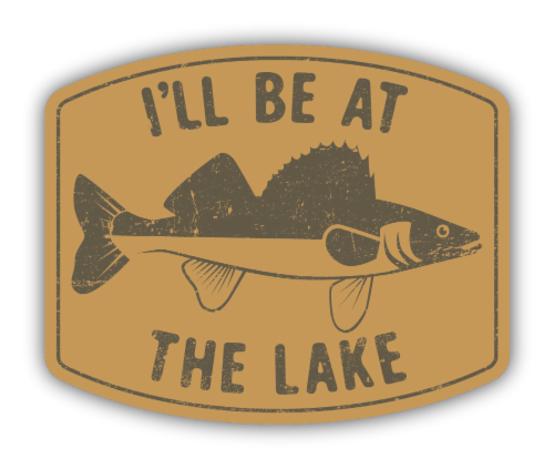 Stickers Northwest Vinyl Sticker - Walleye Lake Perspective: front