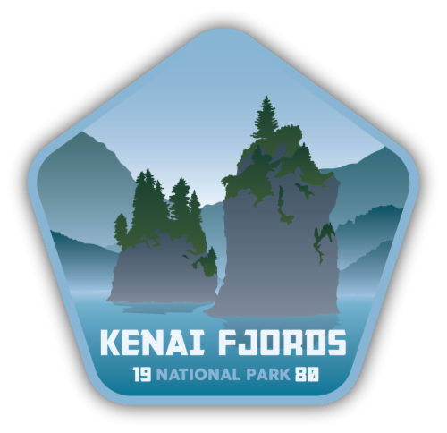 Stickers Northwest Vinyl Sticker - Kenai Fjords National Park Perspective: front