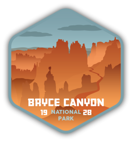 Stickers Northwest Vinyl Utah Bryce Canyon National Park Sticker Perspective: front