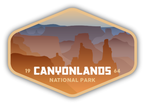 Stickers Northwest Vinyl Utah Canyonlands Natonal Park Sticker Perspective: front