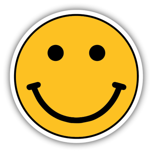 Stickers Northwest Smiley Sticker Perspective: front