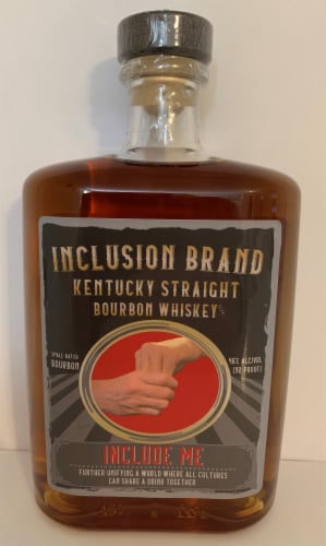Inclusion Brand Kentucky Straight Bourbon Whiskey Perspective: front