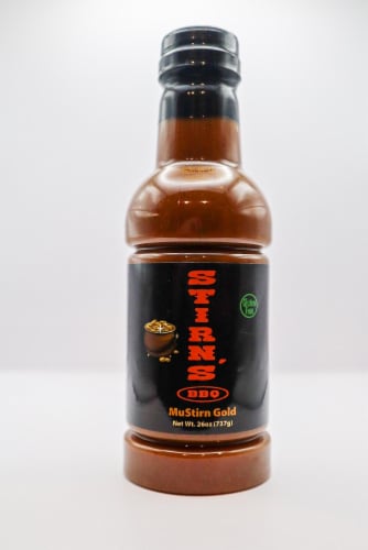 Stirn's MuStirn Gold BBQ Sauce Perspective: front