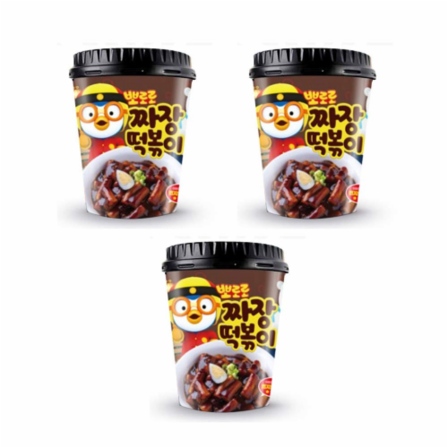 Pororo Ttokbokk Instant Rice Cake Soup, Black Soybean (Jjajang) - 3
