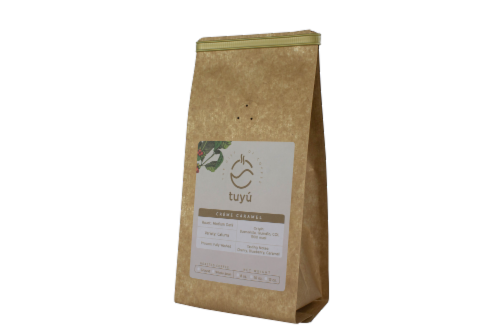Tuyu Coffee Medium Dark Roast Caramel Coffee Perspective: front