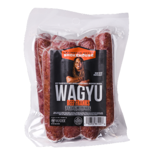 Lexington Betty Smokehouse Signature Selection Wagyu Beef Franks Perspective: front