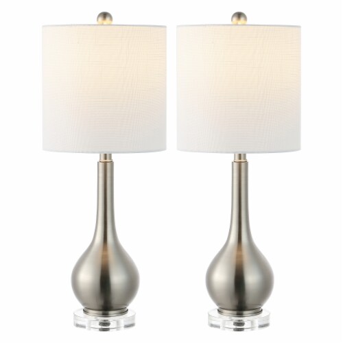 Dylan 25 Metal Crystal Teardrop LED Table Lamp 25h x 10w x 10d Gerbes Super Markets