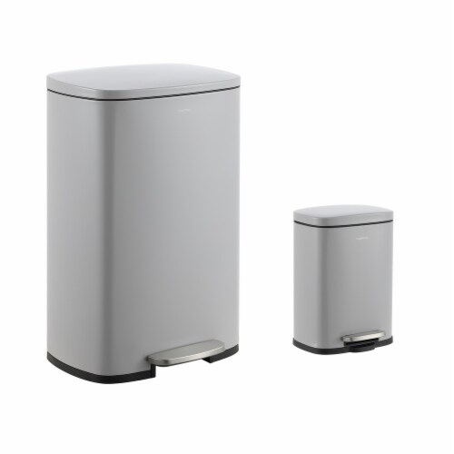 Connor 13.2-Gal Trash Can with Soft-Close Lid and FREE Mini Trash 