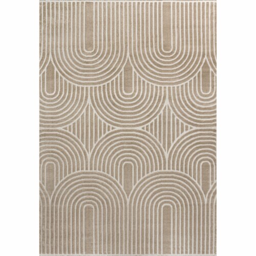 Ariana MidCentury Art Deco Striped Arches Two-Tone High-Low Area 
