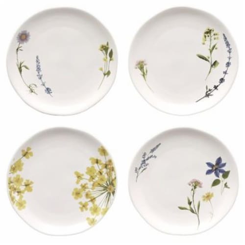 Bee & Willow™ Charlotte Floral Organic Appetizer Plates (Set of 4), 4 Units  - Kroger