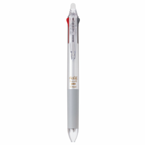 Japanese Pilot FriXion Erasable Tricolor Pen - Gray Perspective: front